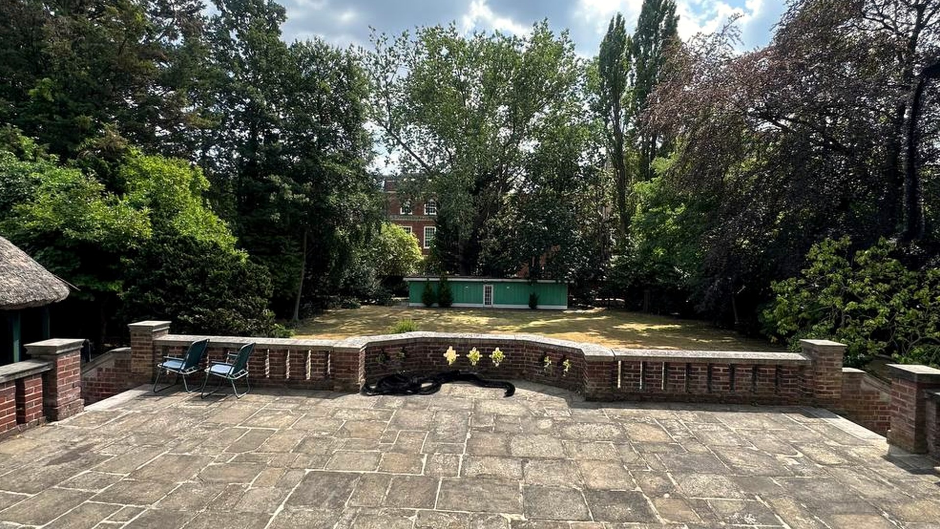 Campden Hill residence terrace and garden before renovation